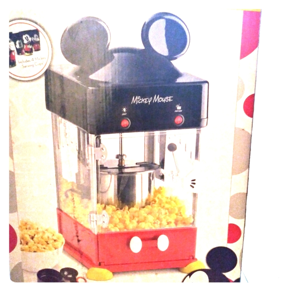 Mickey Mouse Kettle Style Popcorn Maker Brand New